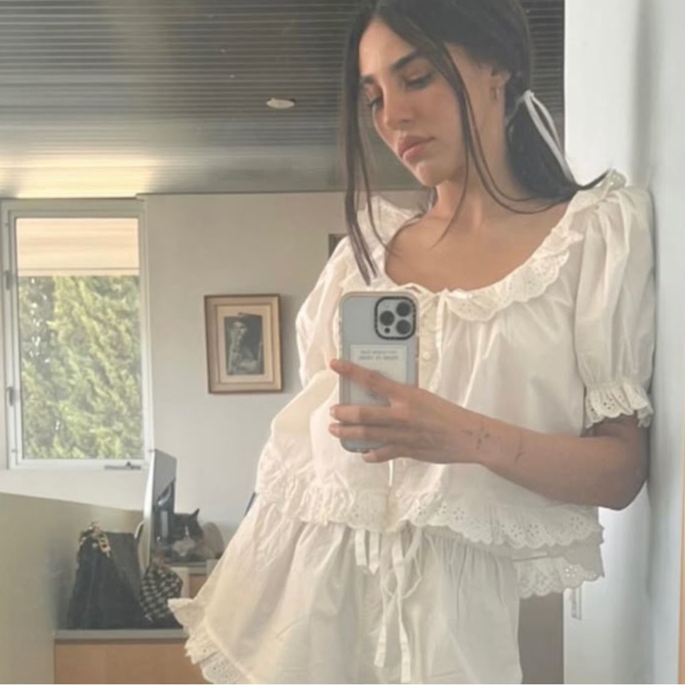 DOEN Powder Lazuli Top XS - Picture 3 of 12